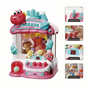 Grande machine à attraper les jouets à monnayeur en forme de <span class=keywords><strong>crocodile</strong></span> de dessin animé - Jouet interactif à pince pour œufs surprise et poupées, cadeau pour enfants - Product Image 5