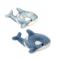 Peluche orca bleue personnalisée, peluche orca noire, animaux marins en peluche, poupées douces, cadeaux promotionnels pas chers, usine ISO Yangzhou
