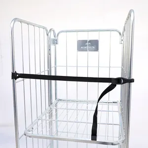 Hot Sale Logistic Warehouse Security Metal Wire Mesh Steel Roll Folding Durable Security Cage Cart
