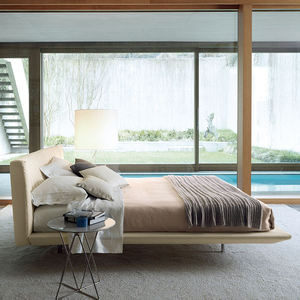 <span class=keywords><strong>Letto</strong></span> Matrimoniale in Legno di Pino di Lusso Italiano, Stile Nordico Minimalista Moderno, Regolabile, Personalizzabile con Tessuto Morbido, Misure Queen/King per Appartamenti - Product Image 5