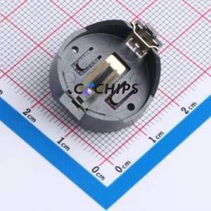 BS-170002 Button & Strip Battery Connector Through hole Component (THT) Connector Battery Holder Brass Gold - Product Image 1