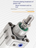 Cylindre pneumatique en aluminium NGS DNC 25X25 PPV-A DNC32/40/50/63/80/100-20/25/30/50/80/100/125/160/200/380