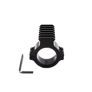 Adaptateur de montage universel pour lampe torche tactique en aluminium 25,4 mm/30 mm avec anneaux pivotants, 6 fentes de sécurité, noir, accessoires de chasse - Product Image 3