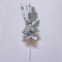Ornements de Noël transfrontaliers, bouquets de décorations de fête, décorations pour la maison pour une ambiance festive, fleurs artificielles