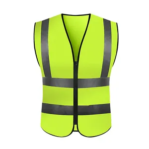 Горячая Распродажа, дешевый индивидуальный светоотражающий защитный жилет высокой видимости для строительства, куртка, рабочая Светоотражающая защитная одежда