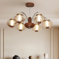 Lustre LED AC en métal argenté, style médiéval français du milieu du siècle, grande taille, hauteur réglable, intensité variable, pour restaurant, bureau, chambre, salon