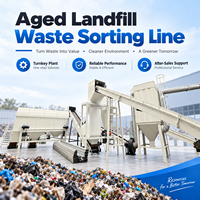 Abfallmanagement-Ausrüstung MSW Kommunale Festabfall Automatische Müllsortier- und Recyclinglinie Hochleistungsmotor CE-Zertifiziert