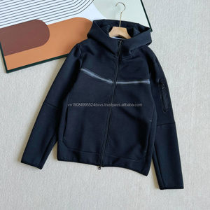 Ensemble de survêtement et coupe-vent 100 % coton personnalisé pour homme - Vente en gros de vêtements de sport streetwear unis et imprimés - Product Image 5