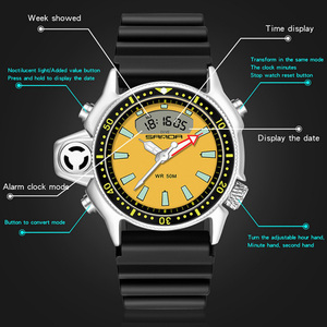 SANDA 3008 Digital Sports Watch for Teenagers, Multi-Functional Chronograph <b>Calendar</b> Outdoor <b>Electronic</b> Wristwatch - Product Image 2