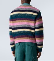 Pull en mohair à col rond à manches longues pour homme, personnalisable, ODM, automne-hiver, de haute qualité, avec logo