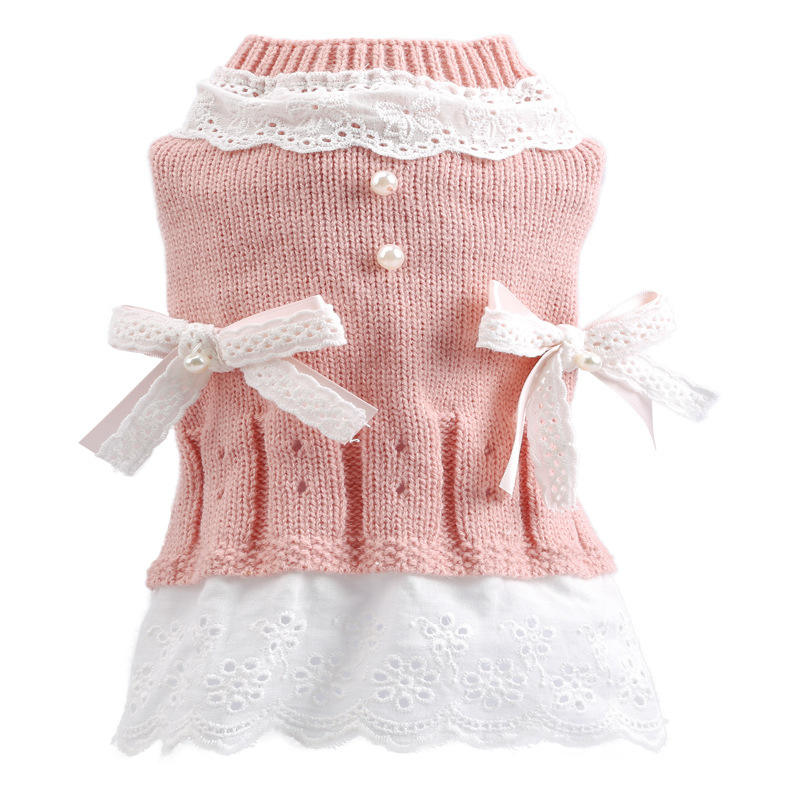 Ladies' Knitted Skirt - Pink