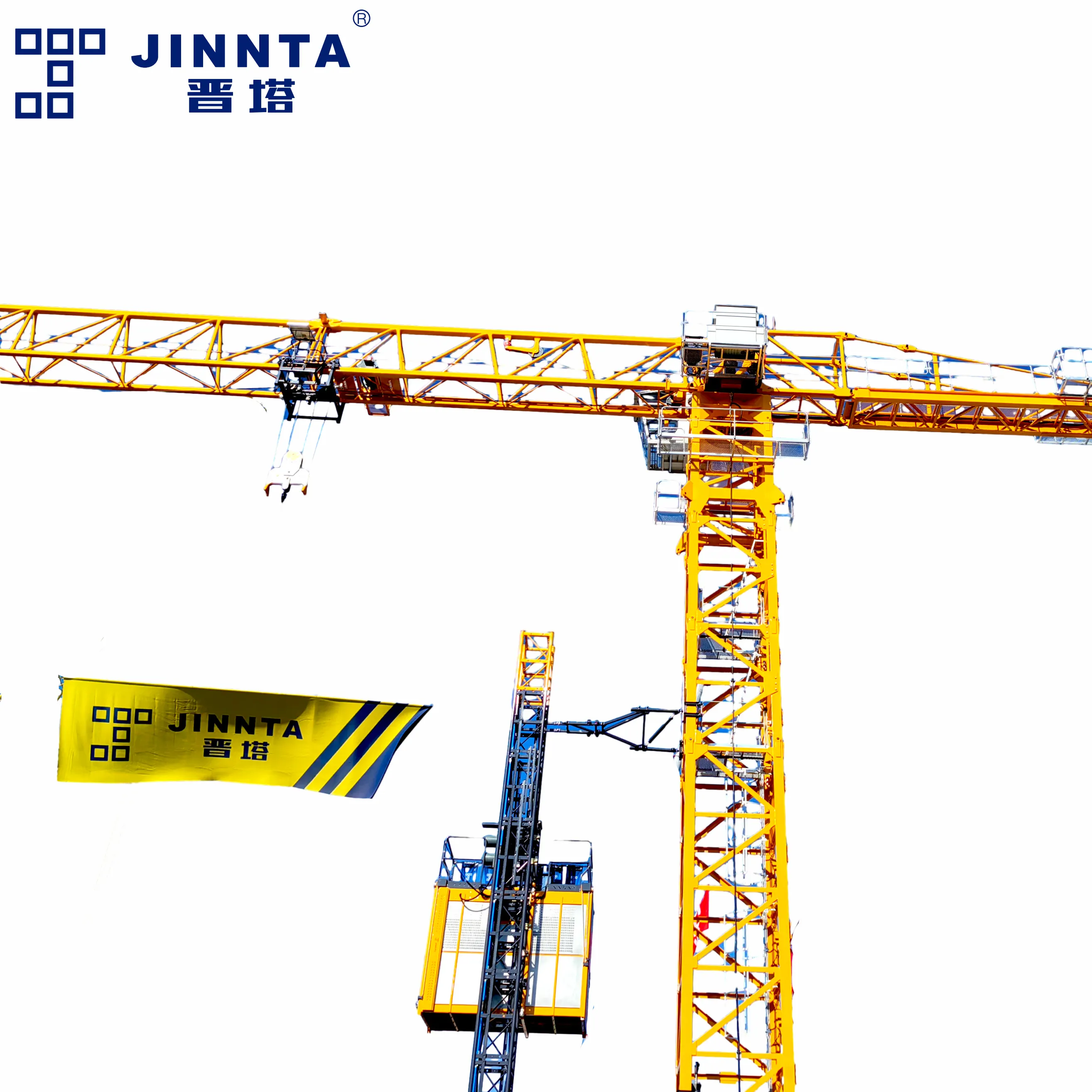 رافعة برجية من JINNTA CE بشهادة 315KNM بتصميم جديد رافعة بناء لاختبار مقاومة الشيخوخة