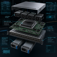 Nouveau commutateur géré Mellanox MSB7890 ES2F 36 ports 100 Gb/s EDR InfiniBand 1U compatible, en stock et prêt à l'emploi