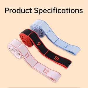 TALLTOP Hoge elastische duurzame draagbare yoga-trekband Weerstandsstrips Digitale spanning Milieuvriendelijke stretchriem Oefening - Product Image 1