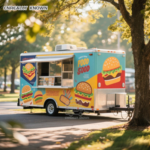 OEM Convenient & Safe Stainless Steel Mobile Trailer Fast Food Towable Application Movable Car <b>Square</b> Targeted - Product Image 4