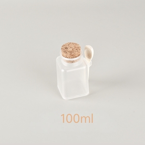 Offre Spéciale – Pot Cosmétique Carré en ABS Transparent ou <span class=keywords><strong>D</strong></span>époli de 100ml, 200ml, 300ml – Bouteille Vide en Plastique pour Sels de Bain - Product Image 5