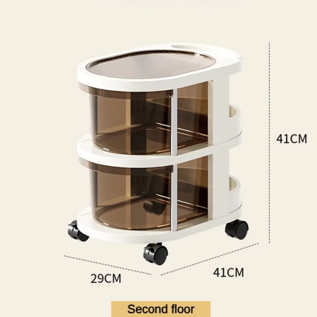 Slit Plastic Storage Cabinet Bathroom Storage Rack Toilet Narrow Slit Cabinet Movable Drawer Type Storage Kitchen Organizer