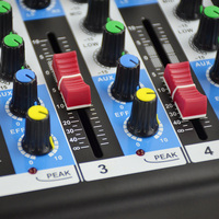 Contrôleur DJ professionnel 7 canaux F7-MB pour système de sonorisation, avec fonctions de réverbération et de karaoké, compatible alimentation fantôme 48V