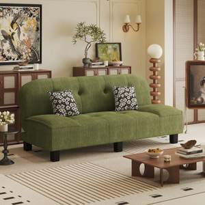 أريكة سرير متعددة الوظائف قابلة للطي للاستخدام المزدوج للشقق الصغيرة، أثاث منزلي خشبي - Product Image 1