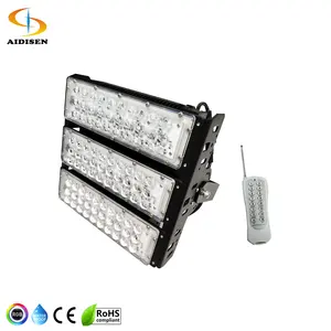 اللاسلكية led كشاف ضوء IP65 50W 100W 150W 200W عن بعد RGB بقيادة مصباح العارض في الهواء الطلق إضاءة ديكورية