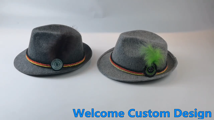 10pcs Décoration Mini Chapeau Oktoberfest En Feutre 8x10cm Petit Chapeau Bavarois Chapeau Bavière Traditionnel Accessoires Décoration Pour Oktoberfest Fête De La Bière