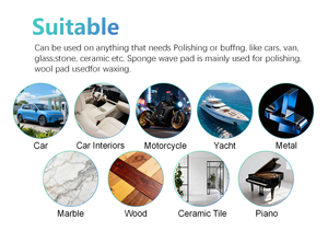 Miếng bọt biển đánh bóng Pad 5 inch dễ dàng để làm sạch vật liệu bọt duy trì hiệu suất sau khi rửa - Product Image 5