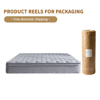 Matelas Hybride Personnalisé Grand Confort (Queen/King Size) en Tissu Tricoté, Durable, Respirant, Écologique, avec Ressorts Ensachés et Mousse à Mémoire de Forme Rafraîchissante
