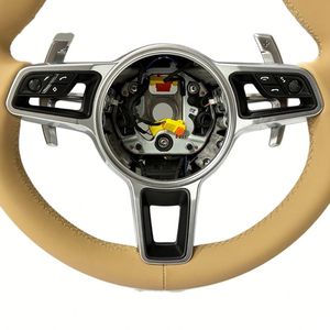 Volant en cuir et daim de haute qualité pour Porsche Panamera Cayenne Macan Cayman GT4 Boxster 718 981 <span class=keywords><strong>911</strong></span> 991 992 992 - Product Image 4