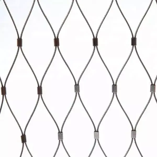 AISI 304 / 316 flexible stainless steel rope wire mesh