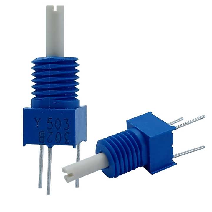 3360Y 5k Rated Power 0.5W Variable Resistors with 6mm Knob Trimmer Potentiometers