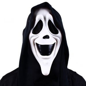 Máscaras de Halloween: Terroríficas, Divertidas, de Fantasma, de la Muerte, de la Escritura Terrorífica de <span class=keywords><strong>Scream</strong></span> y de la Máquina de Amanecer Asesino, de Látex para la Cabeza - Product Image 5