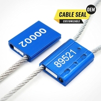 Scellés en câble métallique haute sécurité ISO AH-CS011, scellés mécaniques pour verrouillage de conteneurs