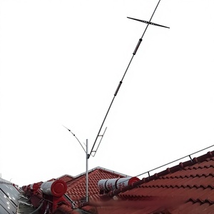 هوائي فولاذي متين عالي الأداء بخمسة نطاقات لأبراج الاتصالات، هوائي ملحق للคลوبات القصيرة منخفض الضوضاء بجهد 750 فولت موجب على شكل V - Product Image 2