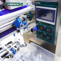 Petite machine d'emballage à flux horizontal automatique pour biscuits crackers gaufrettes rondes emballage coussin
