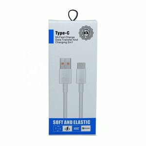 <span class=keywords><strong>Cable</strong></span> <span class=keywords><strong>de</strong></span> Carga Rápida USB Tipo C <span class=keywords><strong>de</strong></span> 1m 6A, Superveloz, para Android, con <span class=keywords><strong>Caja</strong></span>, para Cámara - Product Image 1