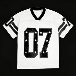 Camiseta de Fútbol Personalizada para Hombre, Estilo Oversize, con Número Estampado, Cuello en V, Deportiva, Informal, con Logotipo, para Niños y Jóvenes, de Secado Rápido - Product Image 4