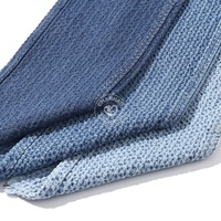 3D Grille Motif Bleu 80% Coton Jacquard Denim Tissu pour Jeans 10.5 Oz Haute Qualité Denim Tissu En Gros
