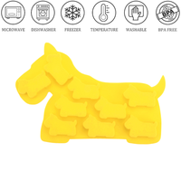 Moules à glace en silicone en forme de chien pour boissons, moules à glaçons pour whisky