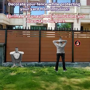 12 Piezas de Alambre de Hierro Galvanizado Negro Grande, Rollo de Alambre de Púas Antiescalada, Púas Antiescalada de 188 Pulgadas de Longitud, Disuasor de Intrusos y Ardillas para Paredes Exteriores - Product Image 3