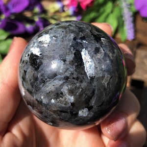 ลูกบอลควอตซ์แฟลชคริสตัลบำบัดคุณภาพสูงขายส่ง ลูกบอลลาร์วิไคต์ธรรมชาติสำหรับตกแต่ง - Product Image 3