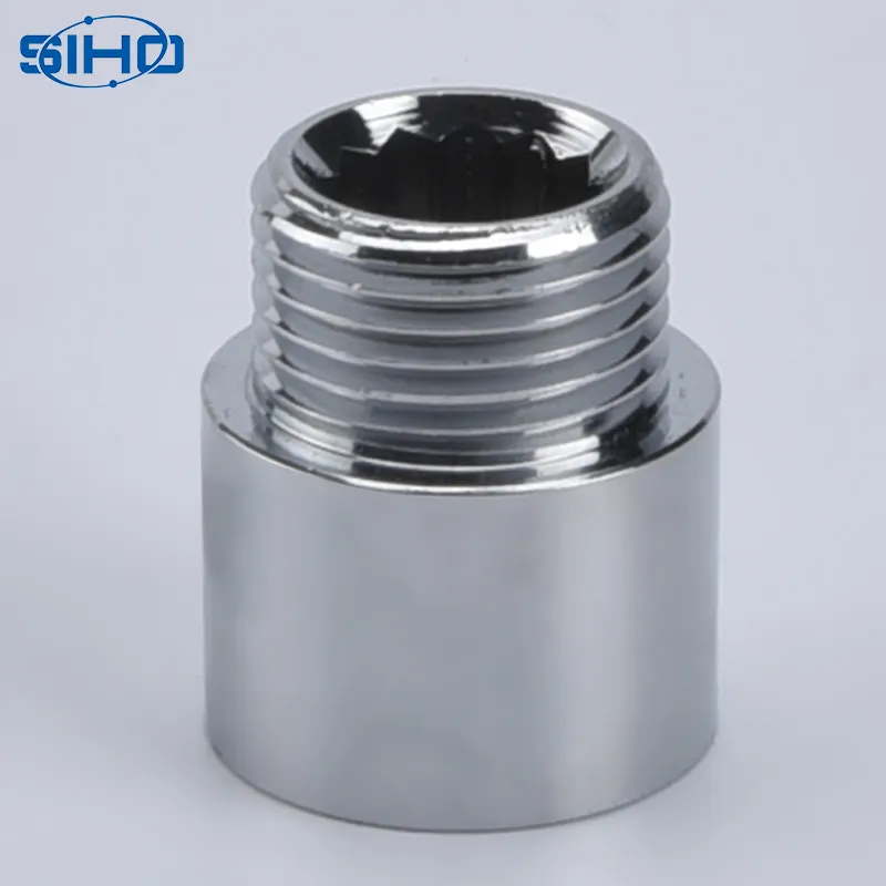 Male female thread stainless steel brass extension nipple with top quality