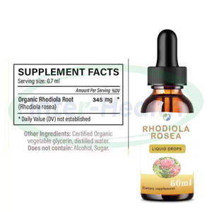 Ausreson OEM <span class=keywords><strong>Rhodiola</strong></span> <span class=keywords><strong>Rosea</strong></span> Extrato Gota Líquido Atacado Suporta Stress Mood Suplemento Energético <span class=keywords><strong>Rhodiola</strong></span> <span class=keywords><strong>Rosea</strong></span> Drops - Product Image 2