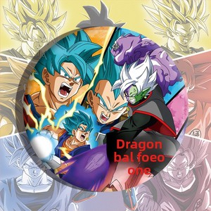 Badge en métal Goku <span class=keywords><strong>Super</strong></span> Saiyan, imprimé sérigraphié, technique de marquage, cadeau d'affaires rond - Product Image 2