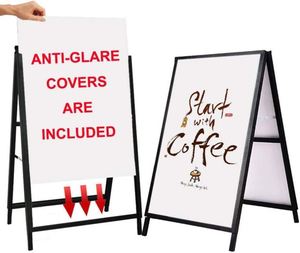 A <b>Frame</b> Sidewalk Signs 24 X 36 Double-Sided Metal Sandwich Board Slide-in Folding Outdoor Open House Sign Board - Product Image 3