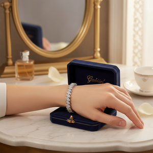 Mejor Precio al por Mayor para Pulsera de Tenis con Diamantes Reales de 2.00TCW, Oro Blanco, 7 Pulgadas, Diseño Elegante con Incrustaciones, para Mujeres y Niñas - Product Image 3
