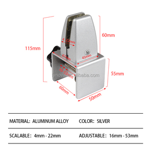 Abrazadera de pantalla de partición de escritorio de oficina moderna ajustable, soporte divisor extraíble de aluminio, soporte acrílico <span class=keywords><strong>para</strong></span> divisor de escritorio de cubículo - Product Image 6