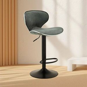 Luxury Modern Swivel High Bar <b>Stool</b> Durable Leather Counter Kitchen Chair for Restaurant Use - Product Image 4