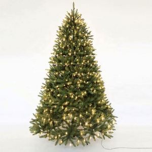 Sapins de Noël pré-éclairés, décorations de Noël d'intérieur, 3 à 10 pieds, vert, OEM, personnalisé, PVC, PE, artificiel, autoportant, extérieur - Product Image 2