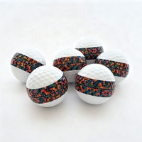 Personnalisation de balles de golf de tournoi en plastique uréthane coulé à 4 couches, haute performance, avec impression UV rotative à 360° et emballage personnalisé bienvenu