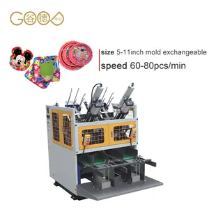 Fully automatic 200mm paper Plates Making Machine eco-freindly paper plate machine price(MB-400)
